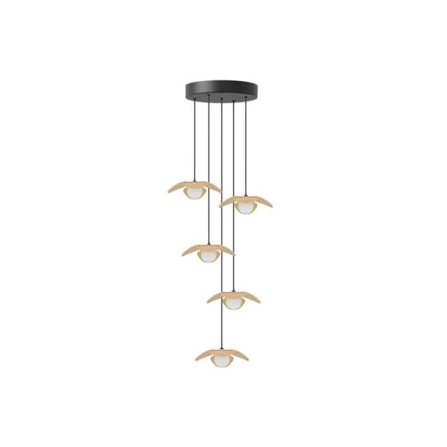 Umage Forget Me Not 5 Light Cluster Set - Oak - Mini Colour: Oak, Size: Mini - image 1