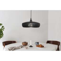 Umage Clava Dine Wood Pendant Light - Black Oak with Black Rosette Cord Set With or Without Cord Set: With Black Rosette Cord Set