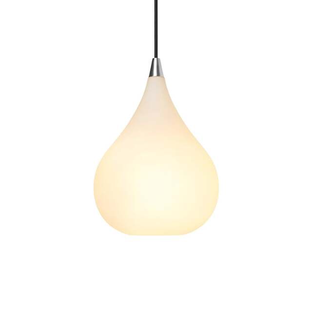 Halo Design Drops Opal Glass Pendant Light - Steel - O 23cm Size: O 23cm - image 1