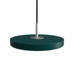 Umage Asteria Micro Pendant Light - Forest Green - Steel Top Colour: Forest Green, Asteria Detail: Steel