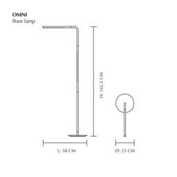 Umage Omni Floor Lamp - Brushed Brass Colour: Brushed Brass - thumbnail 7