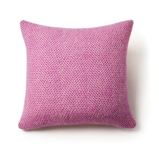 Tweedmill Textiles Pure New Wool Cushion - Beehive - Rosa - 50cm x 50cm - image 1