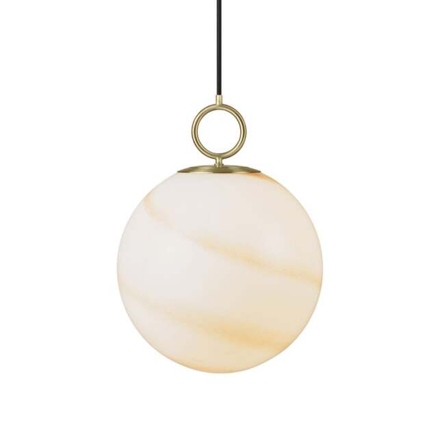 Halo Design Stockholm Pendant Light - O 30cm Size: O 30cm, Colour: Marble Brown - image 1