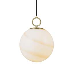 Halo Design Stockholm Pendant Light - O 30cm Size:  30cm, Colour: Marble Brown