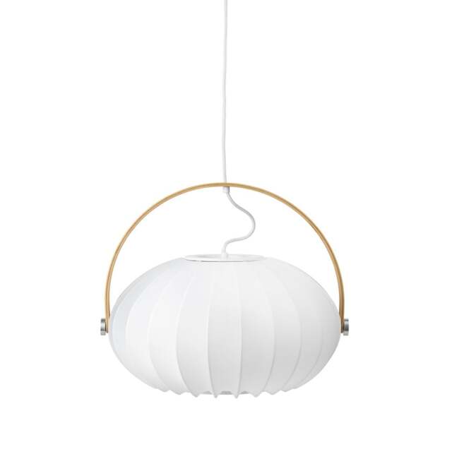 Halo Design DC Textile Pendant Light - O 40 cm Colour: Satin White - image 1