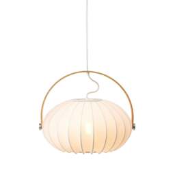Halo Design DC Textile Pendant Light - O 40 cm Colour: Satin White - thumbnail 3