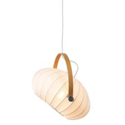 Halo Design DC Textile Pendant Light - O 40 cm Colour: Satin White - thumbnail 2