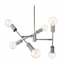 Halo Design Halo 6 Light Mini Chandelier - Gun Black - O 52-53cm - thumbnail 1