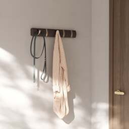 Umbra Flip 5 Hook Coat Rack - Driftwood/Nickel - thumbnail 2