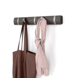 Umbra Flip 5 Hook Coat Rack - Driftwood/Nickel
