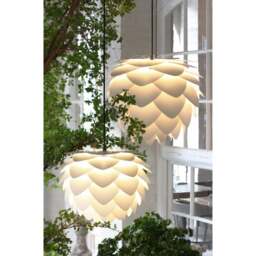 Umage Aluvia Pendant Light Shade - Pearl White - Medium With or Without Cord Set: Without Cord Set - thumbnail 3