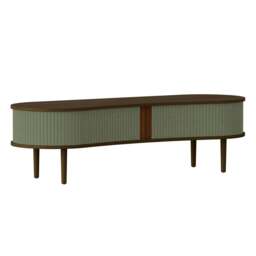 Umage Audacious TV Bench - Dark Oak - Morning Meadows Colour: Morning Meadows