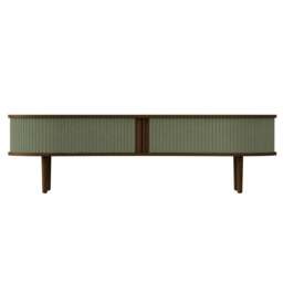 Umage Audacious TV Bench - Dark Oak - Morning Meadows Colour: Morning Meadows - thumbnail 2