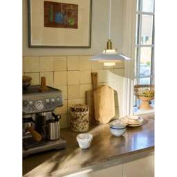 Halo Design Rivoli Pendant Light - O26 Colour: Glossy Grey / Brass - thumbnail 2
