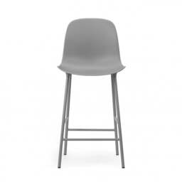 Normann Copenhagen Form Bar Chair - 65cm - Grey Shell Colour: Grey - thumbnail 2