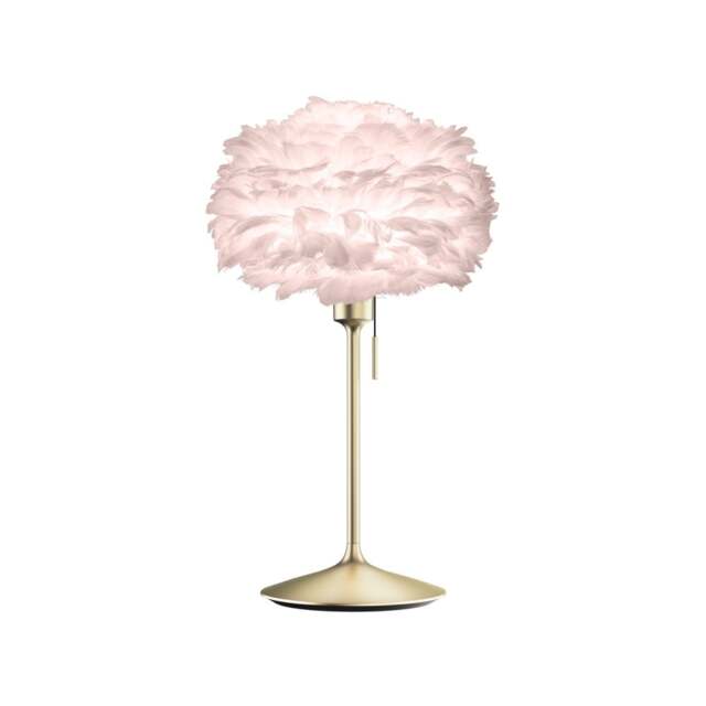 Umage Eos Table Lamp - Light Rose Feather Eos Mini/Brushed Brass Sante Stand - image 1