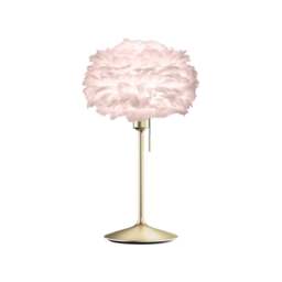 Umage Eos Table Lamp - Light Rose Feather Eos Mini/Brushed Brass Sante Stand - thumbnail 1