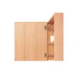 Wireworks Slimline Bathroom Cabinet 550 - Oak - thumbnail 4