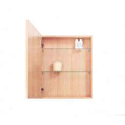 Wireworks Slimline Bathroom Cabinet 550 - Oak - thumbnail 5