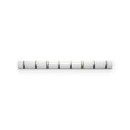 Umbra Flip 8 Hook Coat Rack - White/Nickel - thumbnail 3