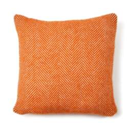 Tweedmill Textiles Pure New Wool Cushion - Fishbone - Cinnamon - 50cm x 50cm