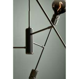 Halo Design Halo 6 Light Chandelier - Gun Black - O 75cm - thumbnail 3
