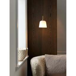 Halo Design Room 49 Opal Glass Pendant Light - O 15cm - Antique Brass Size:  15cm - thumbnail 2