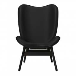 Umage A Conversation Piece Armchair - Tall - Black Oak - Hope Leather Black Wood: Black Oak, Colour: Black - thumbnail 2