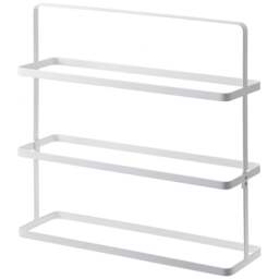 Yamazaki Tower Steel Shoe Rack - 3 Tier - White - thumbnail 1