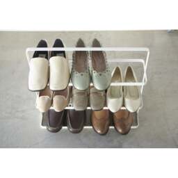 Yamazaki Tower Steel Shoe Rack - 3 Tier - White - thumbnail 5