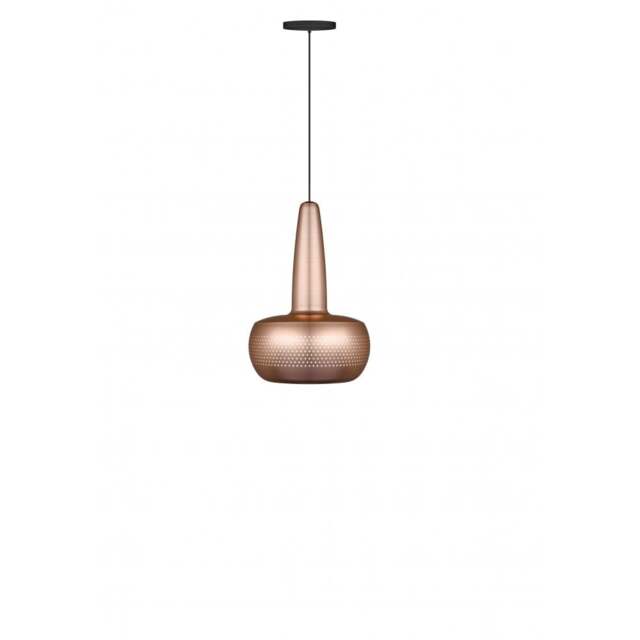 Umage Clava Pendant Light Shade - Brushed Copper with Black Rosette Cord Set With or Without Cord Set: With Black Rosette Cord Set - image 1