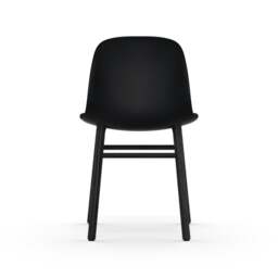 Normann Copenhagen Form Chair - Black - Black Oak Legs Shell Colour: Black, Leg Colour: Black Oak - thumbnail 4