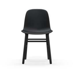 Normann Copenhagen Form Chair - Black - Black Oak Legs Shell Colour: Black, Leg Colour: Black Oak - thumbnail 2