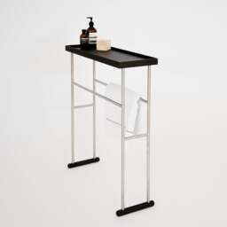 Wireworks Yoku Caddy Towel Rail - Dark Oak - thumbnail 7