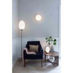 Halo Design Twist Ceiling/Wall Light - O25 - Opal Glass - Antique Brass - thumbnail 2