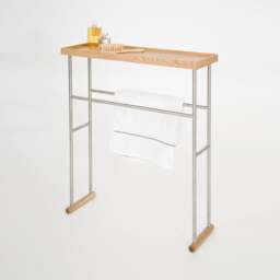 Wireworks Yoku Caddy Towel Rail - Oak - thumbnail 2
