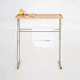 Wireworks Yoku Caddy Towel Rail - Oak - thumbnail 3