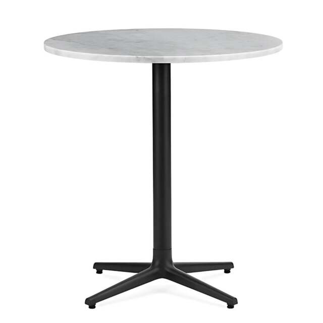 Normann Copenhagen Allez Round Cafe Table - 4 Leg - H75 O70 cm - White Marble Tabletop Colour: White (Marble) - image 1