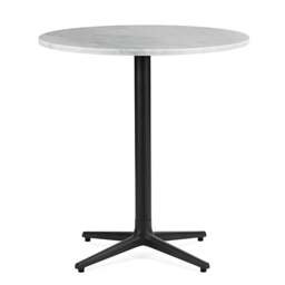 Normann Copenhagen Allez Round Cafe Table - 4 Leg - H75 O70 cm - White Marble Tabletop Colour: White (Marble) - thumbnail 1