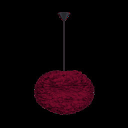 Umage Eos Feather Pendant Shade - Red - Large - 65cm with Black Cord Set With or Without Cord Set: With Black Cord Set
