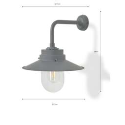 Garden Trading Semington Wall Light - Charcoal Steel - thumbnail 4