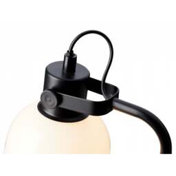 Halo Design Glow Table Lamp - Opal/Black - thumbnail 3