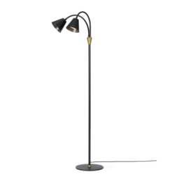 Halo Design Hygge 2-Arm Floor Lamp - H 135cm Colour: Graphite Black