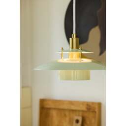 Halo Design Sorup Pendant Light - O 25 cm Colour: Glossy Green / Brass - thumbnail 2