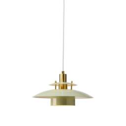 Halo Design Sorup Pendant Light - O 25 cm Colour: Glossy Green / Brass