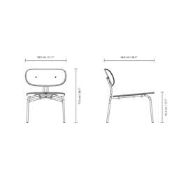 Umage Curious Lounge Chair - Brass Legs Leg Colour: Brass Legs - thumbnail 4
