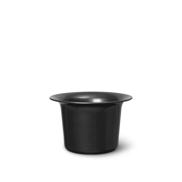 Ferm Living Spun Alu Blackened Aluminimum Basket/Plant Pot - Low - 24cm - image 1