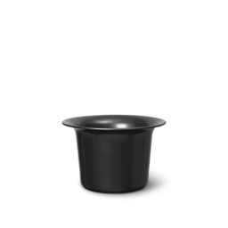 Ferm Living Spun Alu Blackened Aluminimum Basket/Plant Pot - Low - 24cm - thumbnail 1