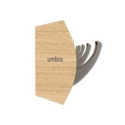 Umbra Flip 5 Hook Coat Rack - Natural/Nickel - thumbnail 5