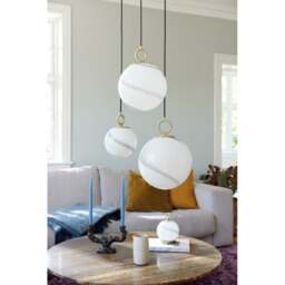 Halo Design Stockholm Battery Table Lamp - Marble Grey Colour: Marble Grey - thumbnail 6